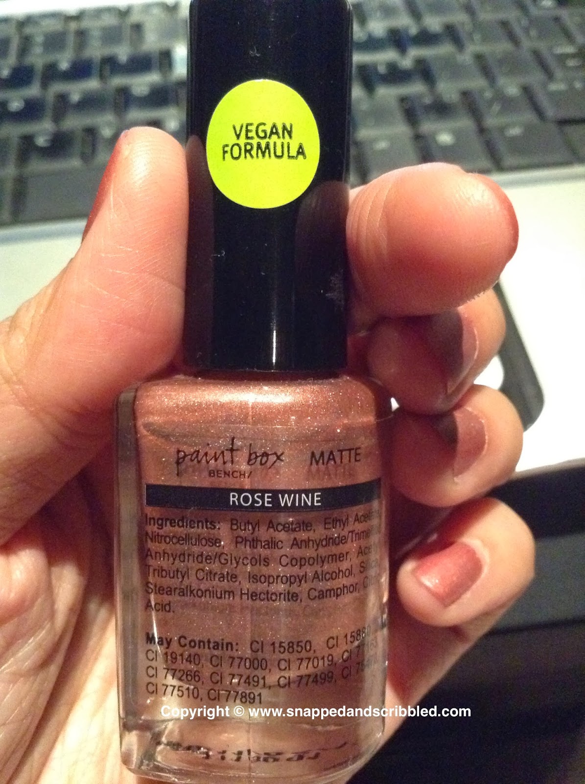 Bench Paint Box Nail Polish Snapped and Scribbled